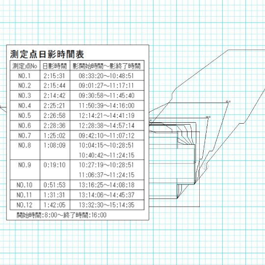 日影図出力（プロフェッショナル版）